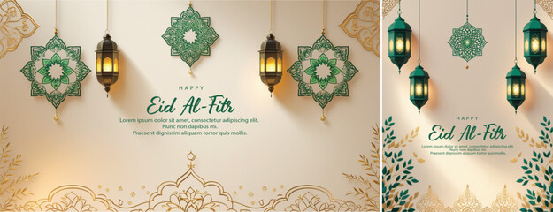 elegant islamic ramadan celebration background, Ramadhan kareem background for banner & social media template © Ftch.