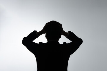 ビジネス　男性　シルエット