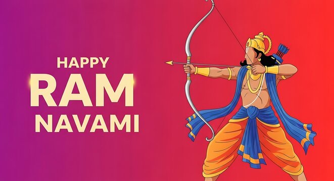 Lord Rama celebrates Ram Navami festival