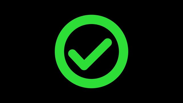 Checkmark completed motion animation | Stock footage of confirmation, success, and task completion
