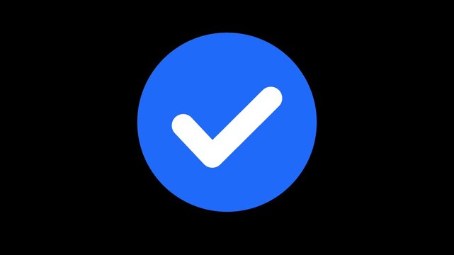 Checkmark completed motion animation | Stock footage of confirmation, success, and task completion