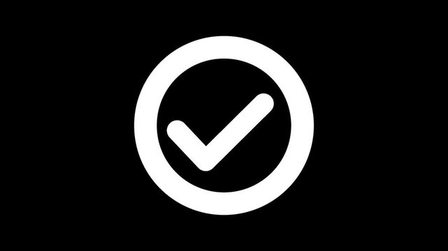 Checkmark completed motion animation | Stock footage of confirmation, success, and task completion