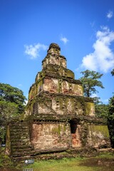 Satmahal Prasada Step Pyramid Ruins in Polonnaruwa, Sri Lanka
