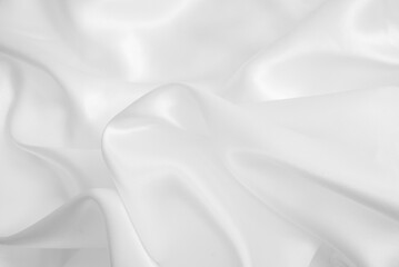 Obraz premium White fabric background. Cloth texture