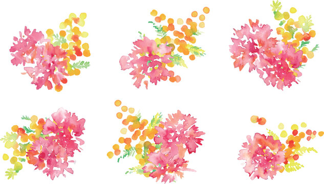水彩画。水彩タッチのカーネーションベクターイラスト。母の日のカーネーション背景。
Watercolor painting. Watercolor carnation vector illustration. Carnation background for Mother's Day.
