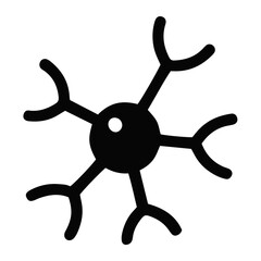 Obraz premium Anatomical illustration of a cell with mitocondrial structure, neuron, microscopic view