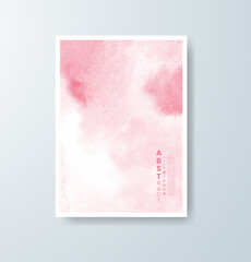 Fototapeta premium Cards with watercolor background. Design for your cover, date, postcard, banner, logo.
