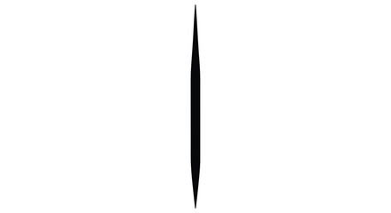 Fototapeta premium A stark vertical black line on a clean white background minimalist design