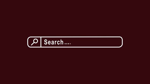 Person initiating online search on symbolizing digital exploration and internet access themes 4k video.