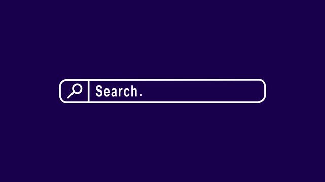 Person initiating online search on symbolizing digital exploration and internet access themes 4k video.