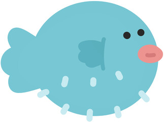 puffer fish illustration © coco