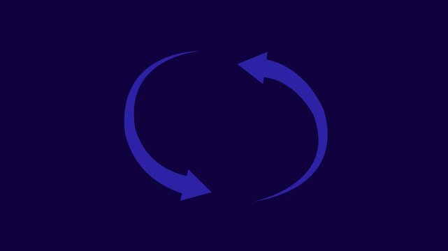 2 Arrow icon set, arrow icon vector . blue long up arrow icon vector . arrow pointing upward blue background 4k video.