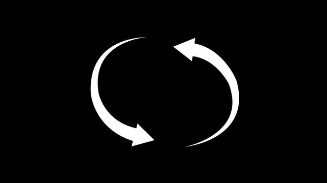 2 Arrow icon set, arrow icon vector . white long up arrow icon vector . arrow pointing upward black background 4k video.