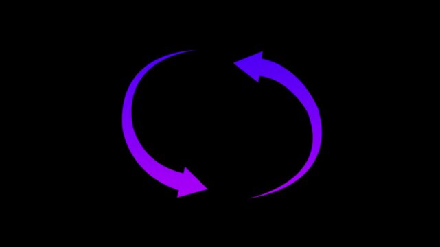 2 Arrow icon set, arrow icon vector . blue long up arrow icon vector . arrow pointing upward black background 4k video.