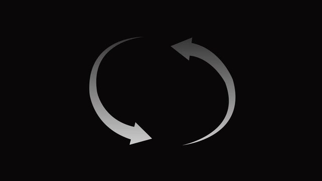 2 Arrow icon set, arrow icon vector . white long up arrow icon vector . arrow pointing upward black background 4k video.