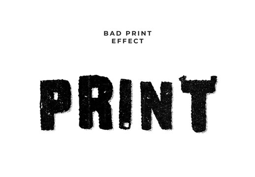 Distressed Grunge Ink Text Effect