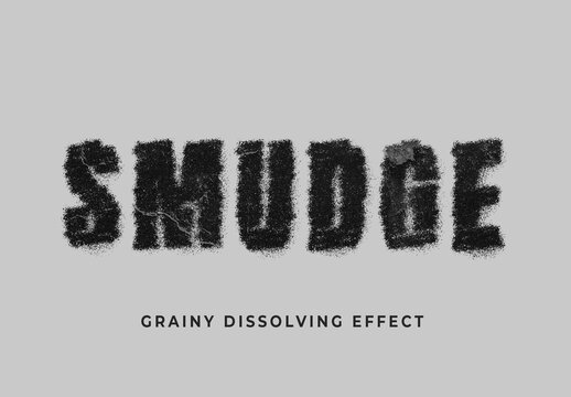 Dirty Grain Dissolve Text Effect