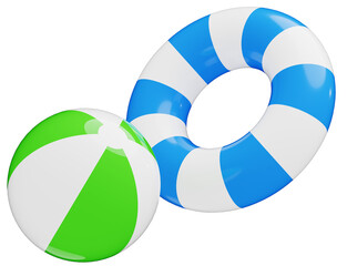 3D_浮き輪_ビーチボール © 四ッ谷