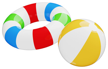 3D_浮き輪_ビーチボール © 四ッ谷