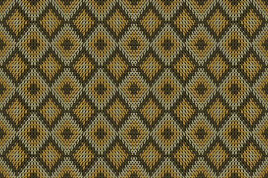 Ethnic seamless, Crochet patterns with simple shapes. Tribal and ethnic fabrics. Simple geometric pattern elements are best used in design, textile printing.