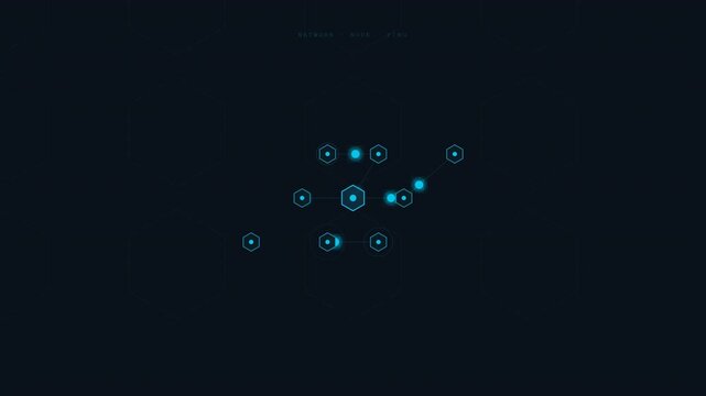 Advanced Network Node Ping Animation