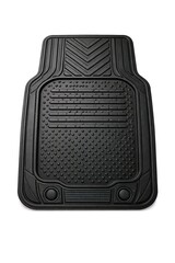 Obraz premium Black All Weather Rubber Car Floor Mat Isolated on White