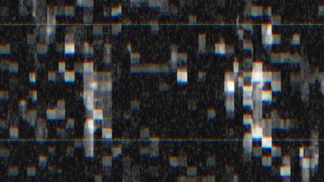 Distorted pixels and glitch effects