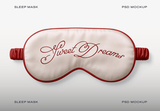 Elegant Sleep Mask Mockup Design PSD