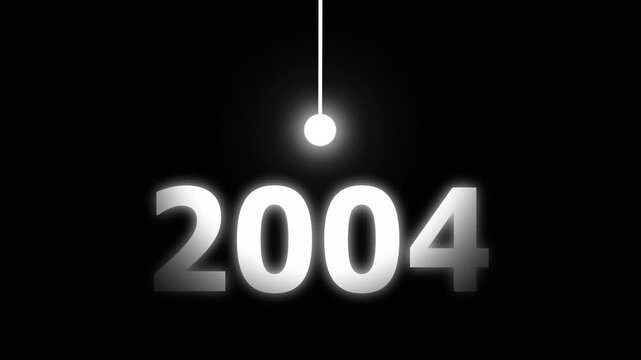 Bright Idea Lighting Up 2004 &ndash; Futuristic New Year Concept Symbolizing Innovation, Hope, Strategy and Forward Thinking Success.