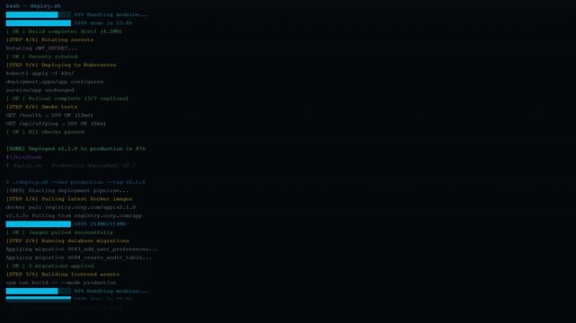 Seamless Bash Script Run Concept VJ Loop