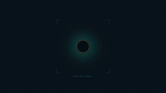 Futuristic Retina Scan Pulse Animation