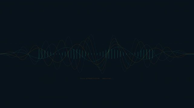Glowing Voice Wave Auth Concept VJ Loop