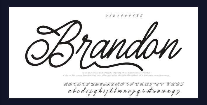 handwritten isolated on white background. Handwritten, signature, calligraphy, monoline style.  