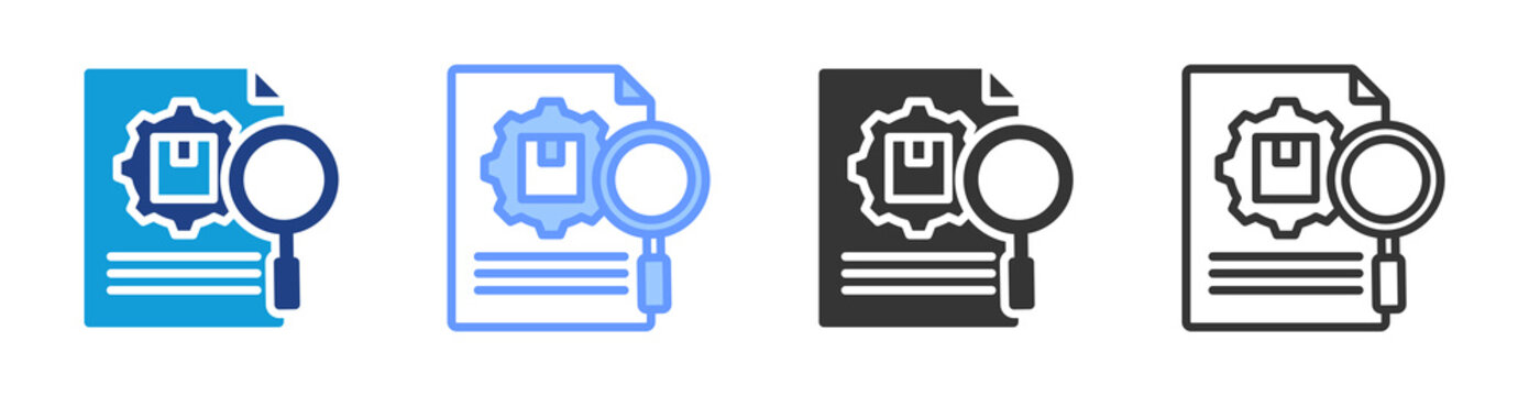 Inventory Management icon set multiple style collection