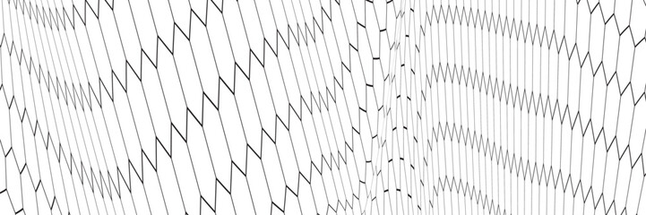 Fishing or soccer net. Repeated hexagon pattern. Black wired mesh texture isolated on white background. Metallic or fabric fence, cage or lattice structure. Vector graphic Illustration. © Musrifah