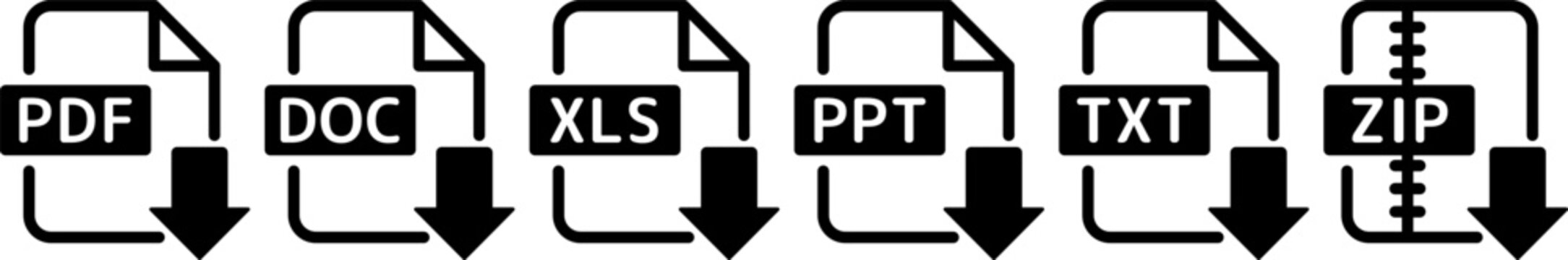 ドキュメントアイコンセット ダウンロード