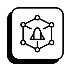 Model Deployment Icon - AI Machine Learning Launch Symbol