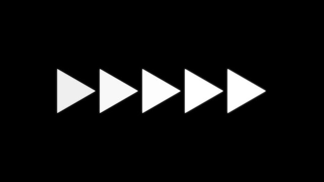 Animation of looping rewind button concept. Rewind button concept. rewind Graphic icon Background play baton icon animated Rewind graphic icon black background. Rewind Graphic icon Background.