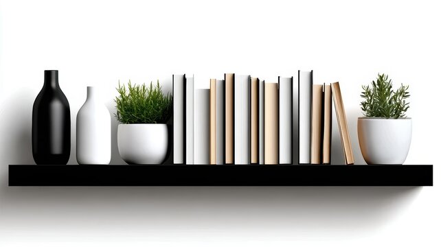 Books and vases on shelf decorative shelf displaying a collection of books and elegant vases