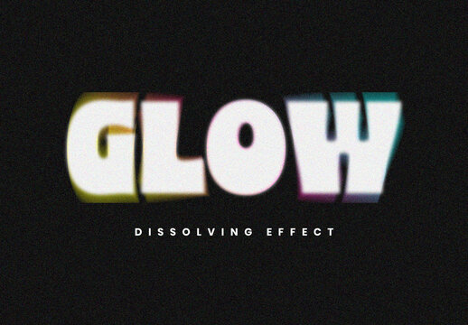 Glitch RGB Glow Text Effect