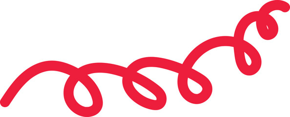 The one depicted has a red coiled line that resembles a telephone cord ladder. This design choice creates a visually striking contrast, highlighting the vibrant red. © Meshkat