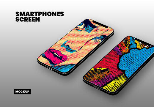 Angled Smartphone Mockup