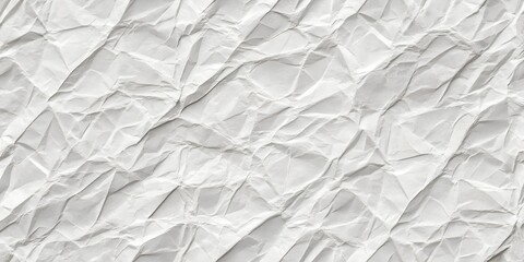 Fototapeta premium Seamless Crumpled Paper Background - Tileable White Texture Pattern