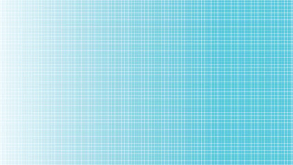 Fototapeta premium A vibrant turquoise grid pattern on a white background with subtle gradient effect and precise square shapes