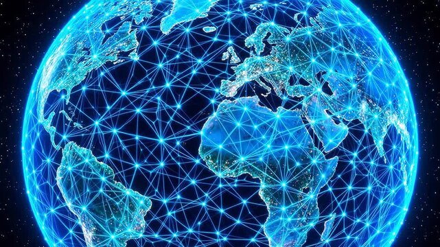 Global network connection on Earth