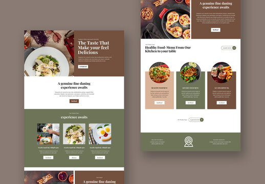 Food Email Newsletter Layout