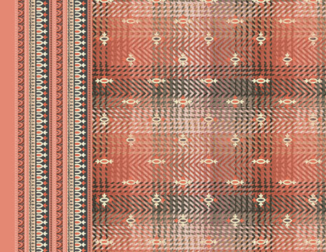 dupatta allover daman digital print file