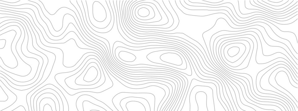 Topographic map background seamless contour lines pattern vector illustration for cartography and terrain elevation concepts