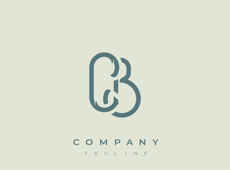 Modern company logo template with stylized letter b design © Mahamud