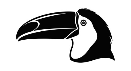 Toucan Bird Head Close Up Profile. © sarmadi
